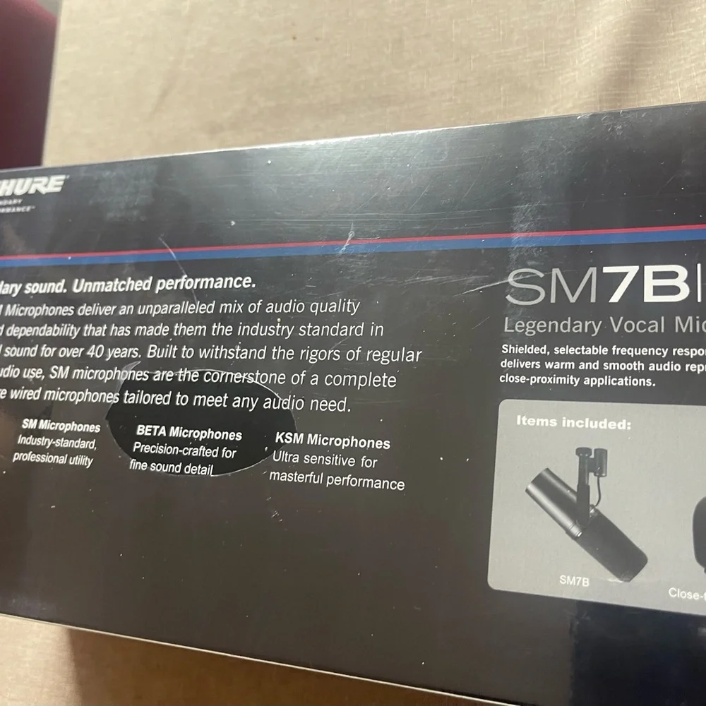Shure Black M7B Dynamic Vocal Microphone
